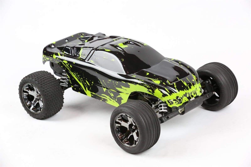 SummitLink Compatible Custom Body Muddy Green Over Black Replacement for 1/10 Scale RC Car or Truck (Truck not Included) R-G-01 - Image 1